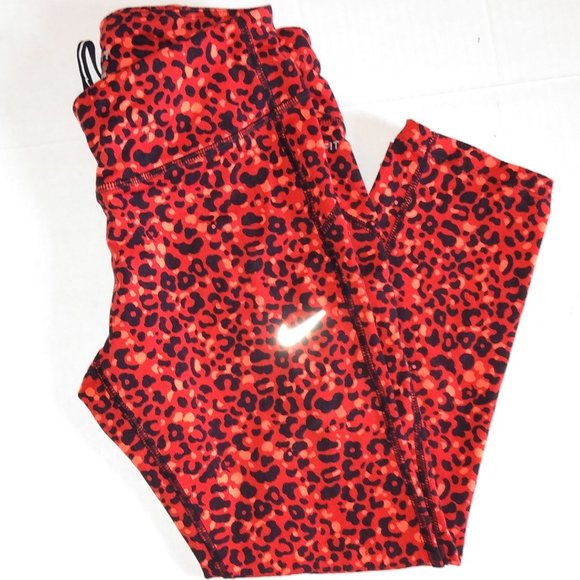 Nike Pants - Nike Women's Dri Fit Tights Leopard Print Size Small